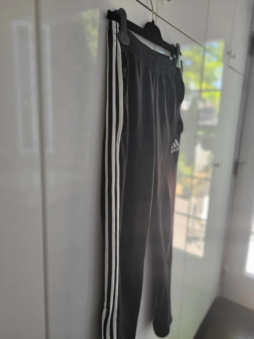 Adidas Boys Black Track Pants Size L - Picture 2 of 4